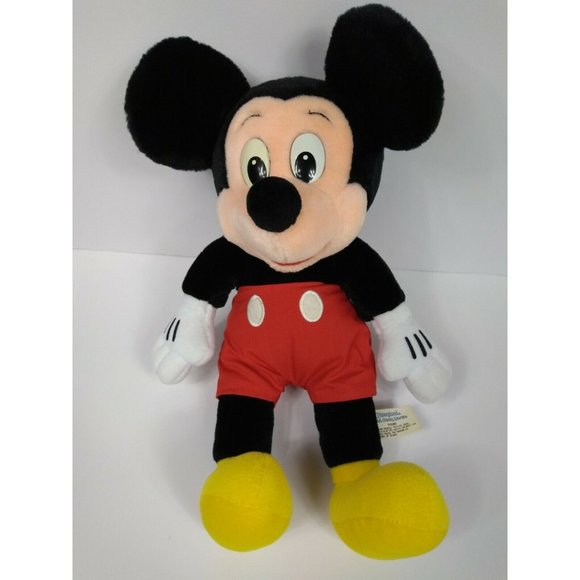 VINTAGE Disneyland Walt Disney World Mickey Mouse Plush Stuffed Animal 14" 1980s - Picture 6 of 11